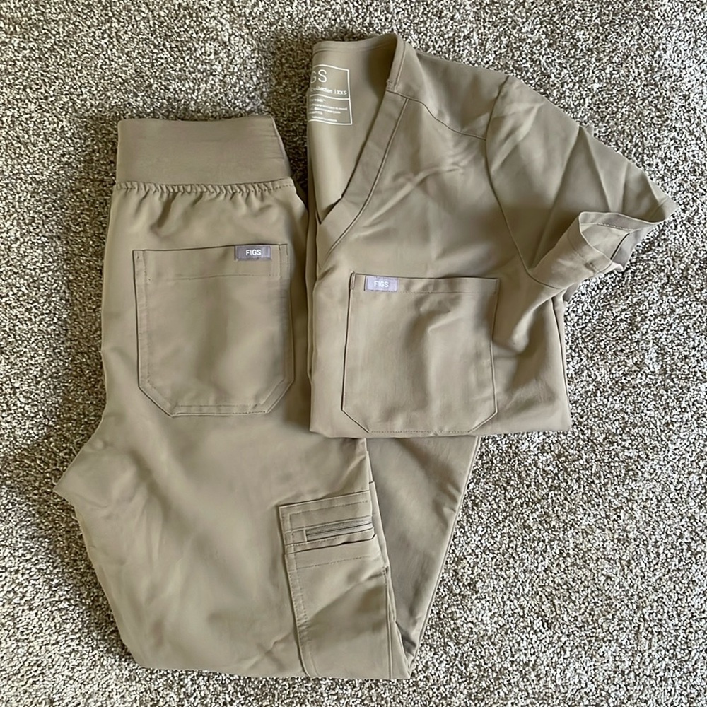 Figs Scrub Set - Khaki